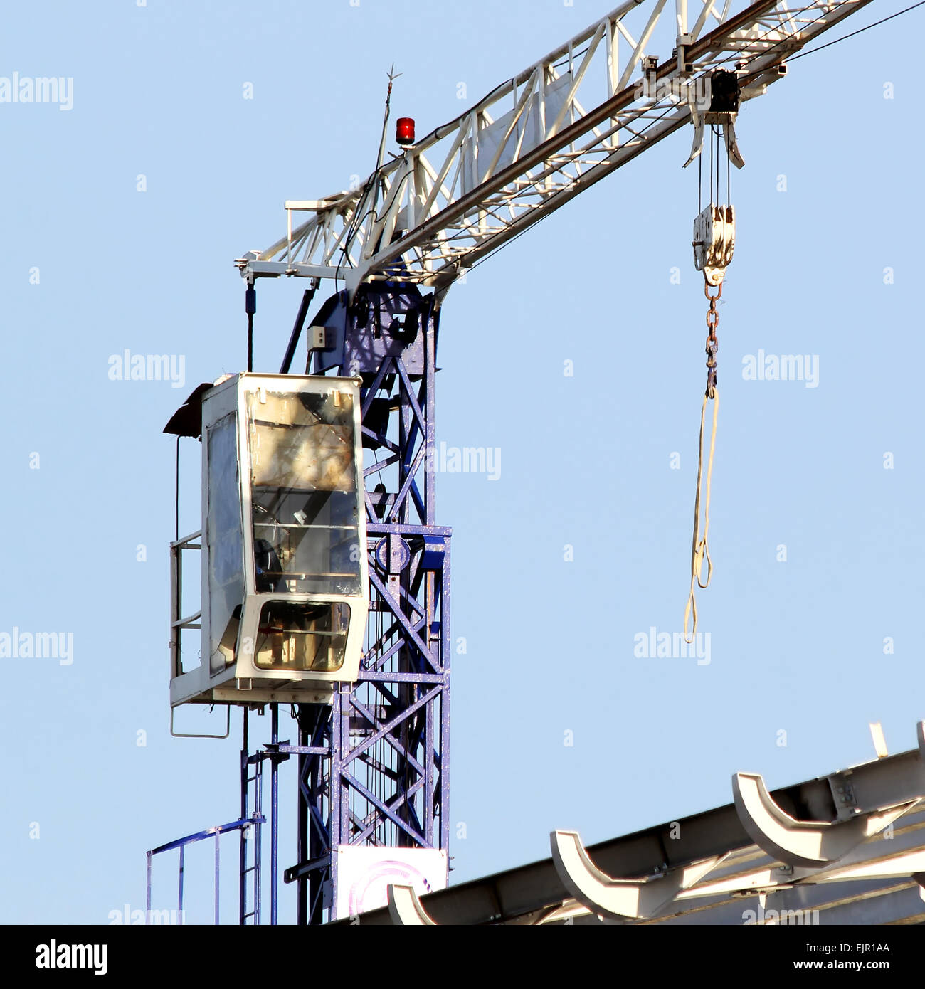 Libre de la grue de travail Banque D'Images