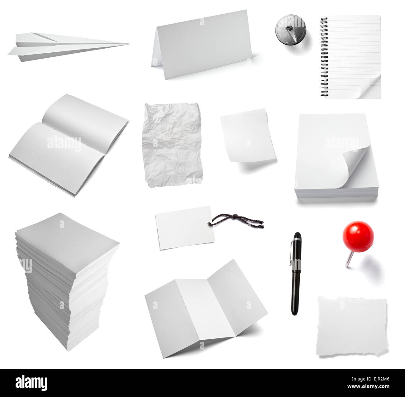 Divers note papier et modèle de livre Banque D'Images