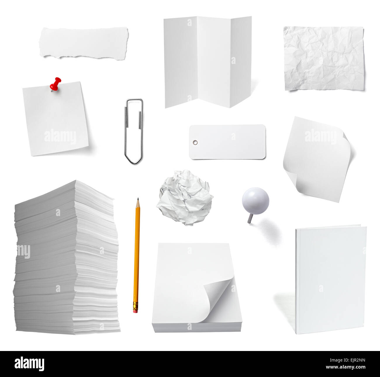 Divers note papier et modèle de livre Banque D'Images