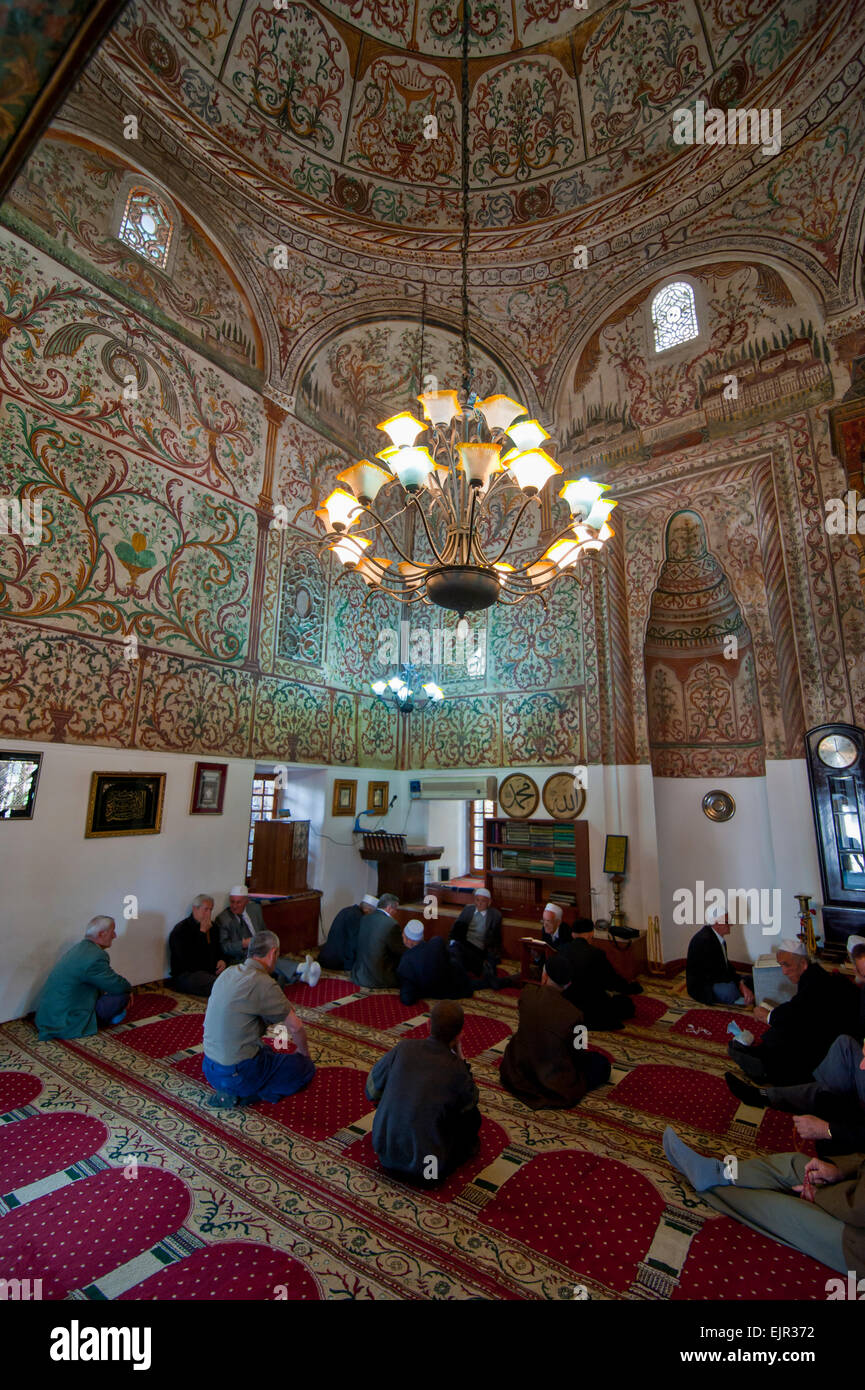 La mosquée Et'hem Bey, Tirana, Albanie Banque D'Images