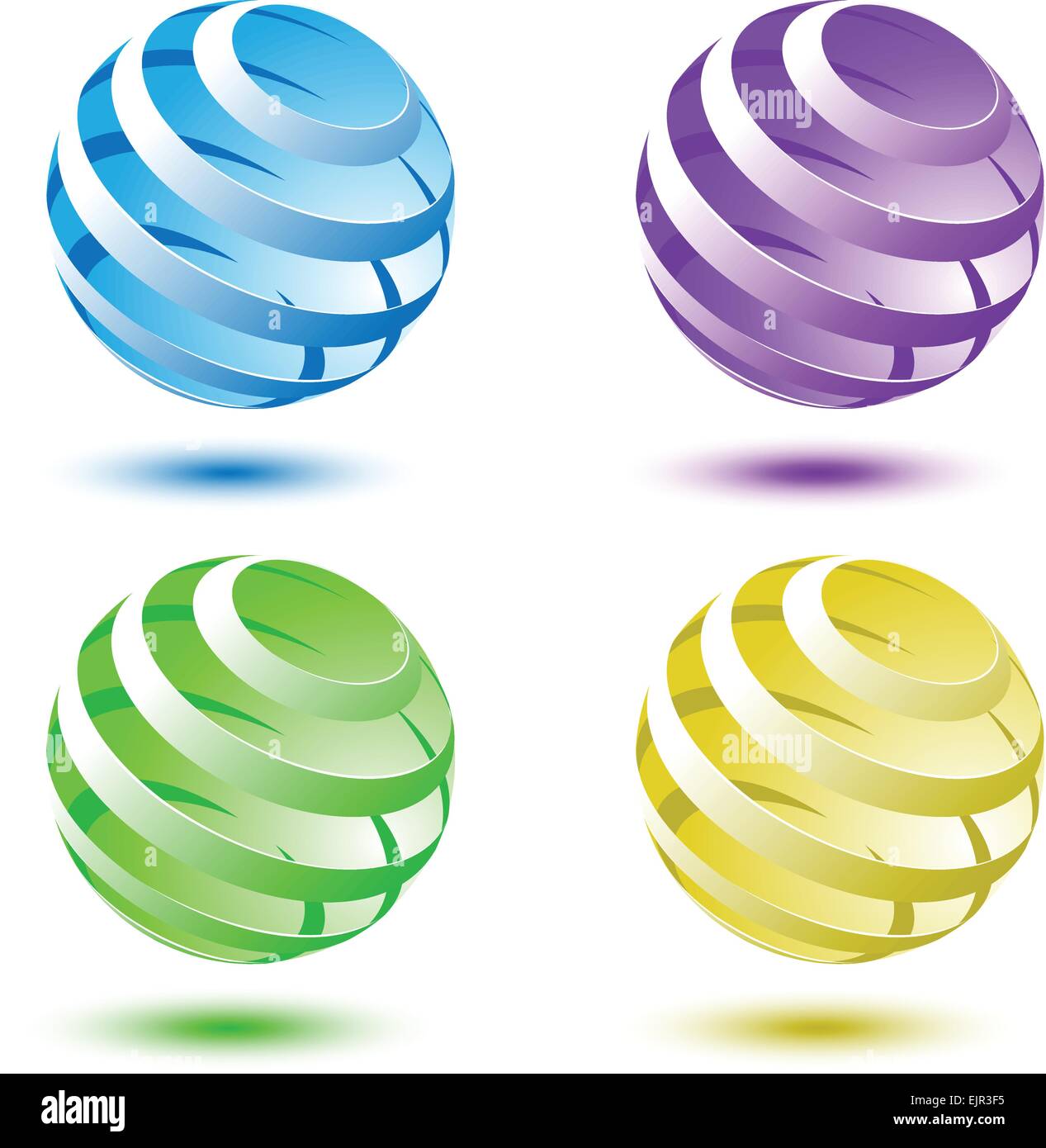 Abstract colorful globe 3D arrière-plan, vecteur d'actions Illustration de Vecteur