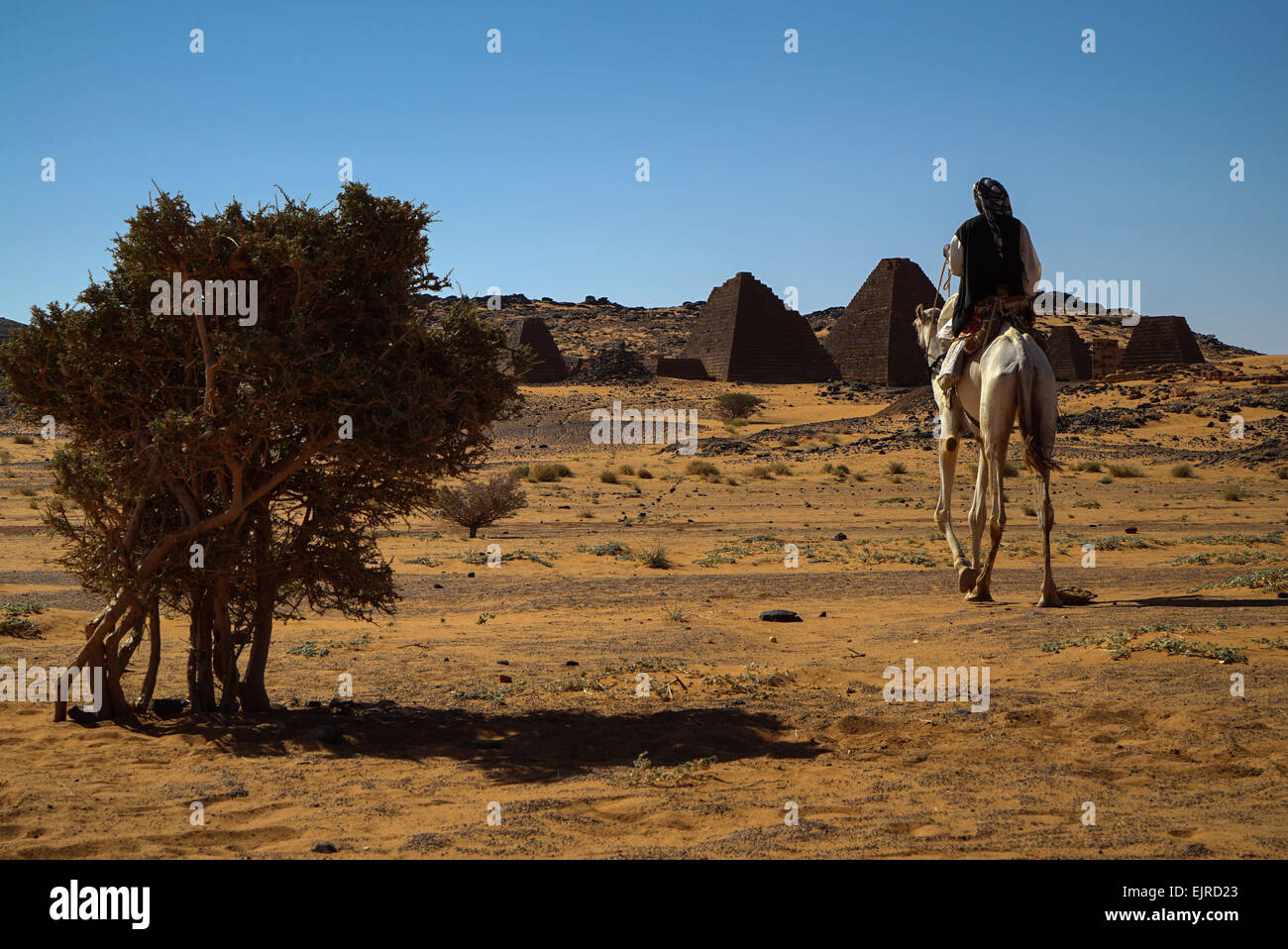 Les Pyramides de Méroé Nubienne Soudan Banque D'Images