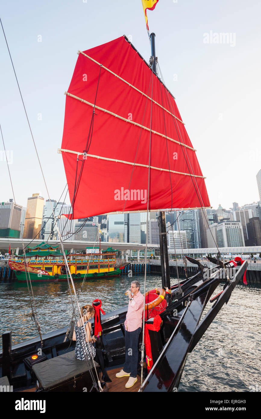 La Chine, Hong Kong, l'ordure Aqualuna Banque D'Images
