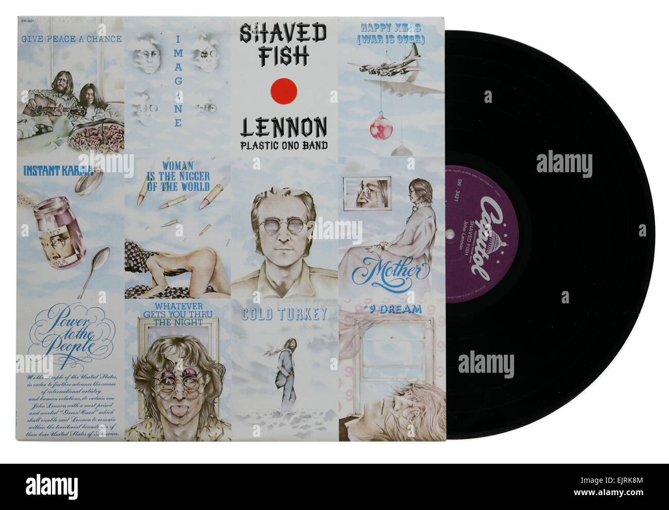 John Lennon Plastic Ono Band album Shaved Fish Banque D'Images