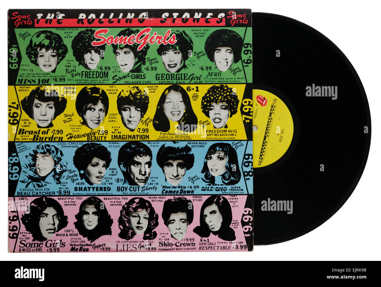 Les Rolling Stones quelques filles album Banque D'Images