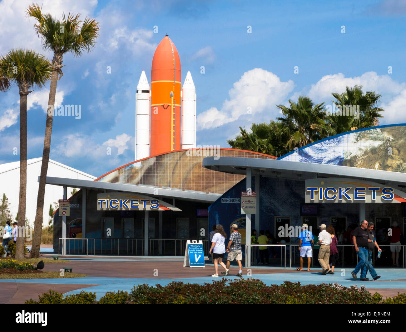 Le Kennedy Space Center Visitor Complex, Cap Canaveral, Floride, USA Banque D'Images