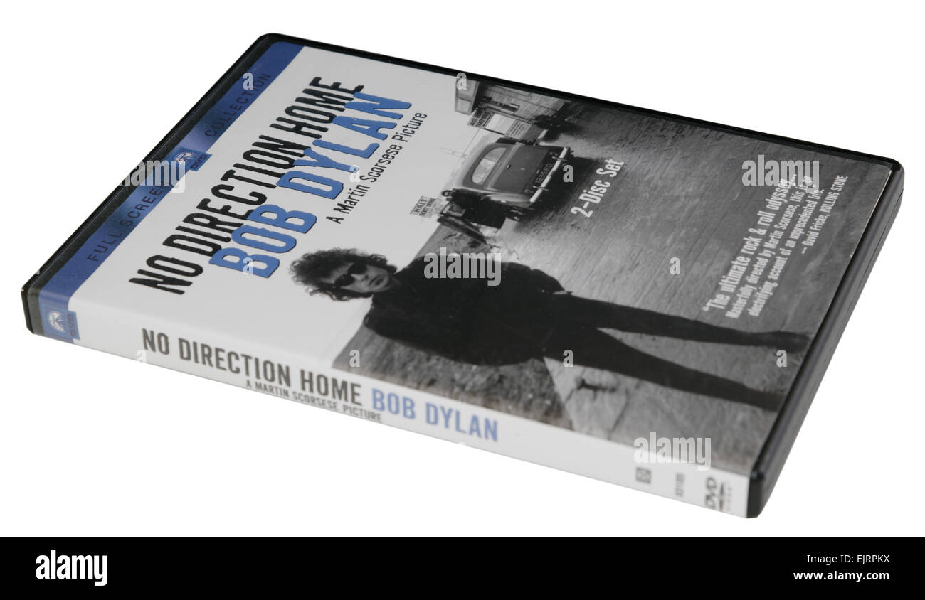 No Direction Home, le biopic de Bob Dylan sur DVD Banque D'Images