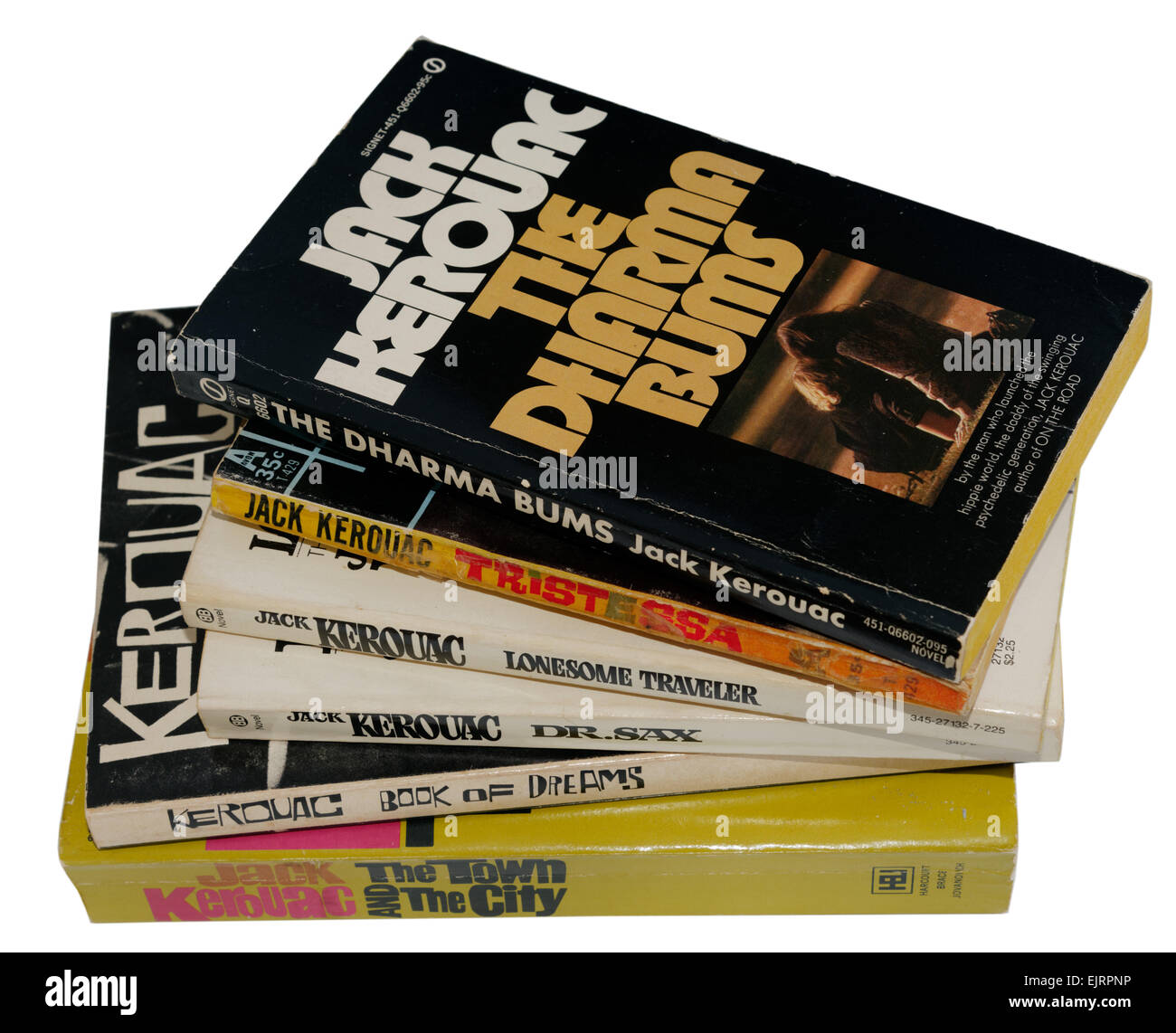 Une collection de Jack Kerouac books Banque D'Images