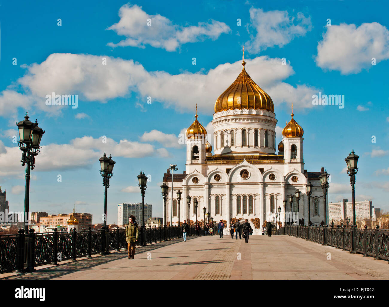 Eglise du Christ le sauveur de la Russie Moscou Banque D'Images