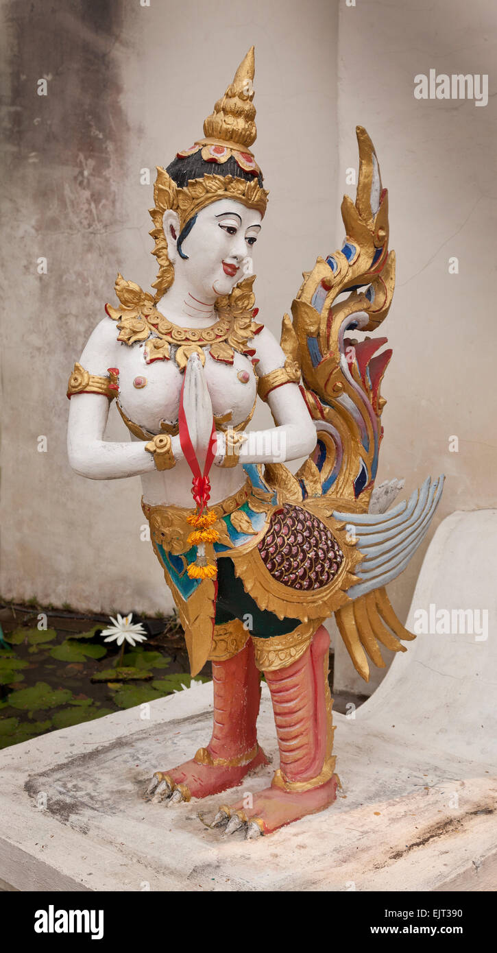 Kinnara statue, Thaïlande Banque D'Images