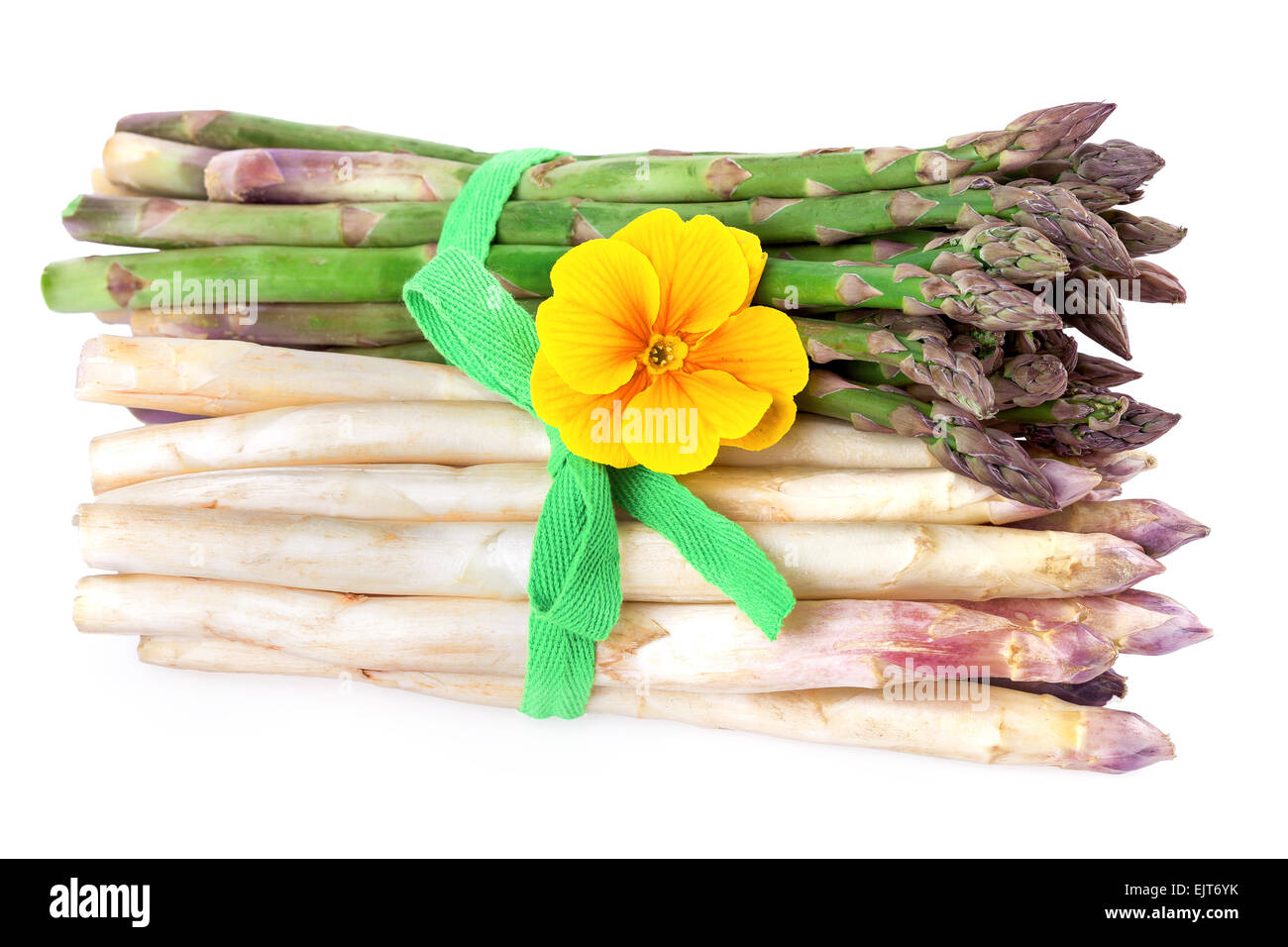 Deux paquets de légumes asperges Banque D'Images