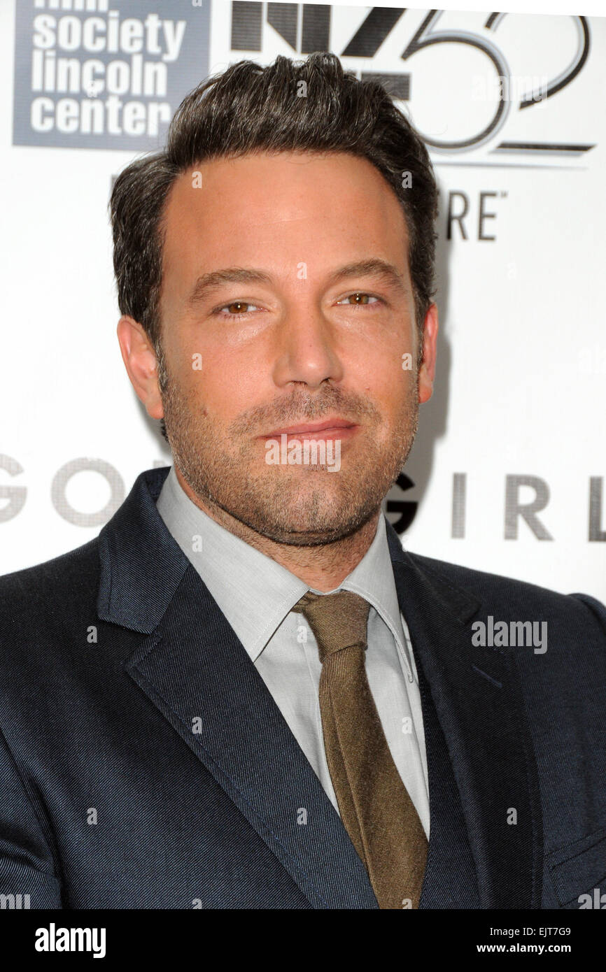 52e Festival du Film de New York - 'gone Girl' - Première Mondiale avec : Ben Affleck Où : New York City, New York, United States Quand : 26 mai 2014 Banque D'Images