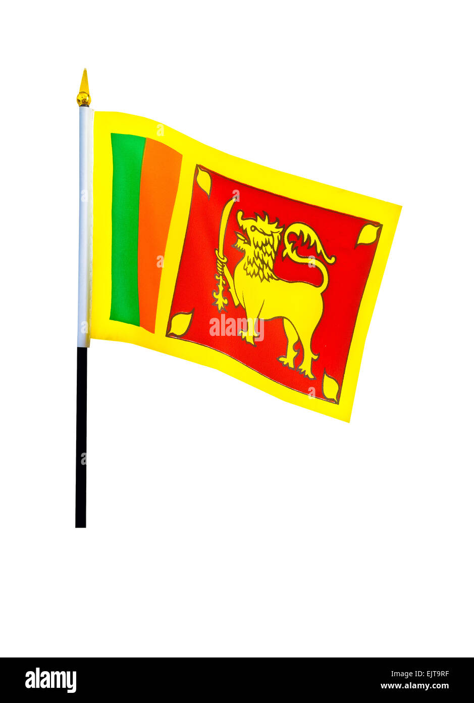 Drapeau national du Sri Lanka Banque D'Images