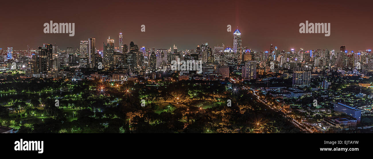 Crépuscule de Bangkok Banque D'Images
