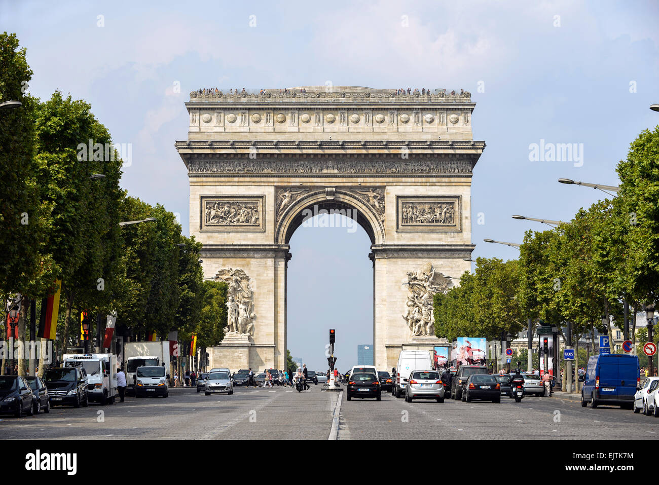 Arc de Triomphe, Place Charles de Gaulle, Paris, France Banque D'Images