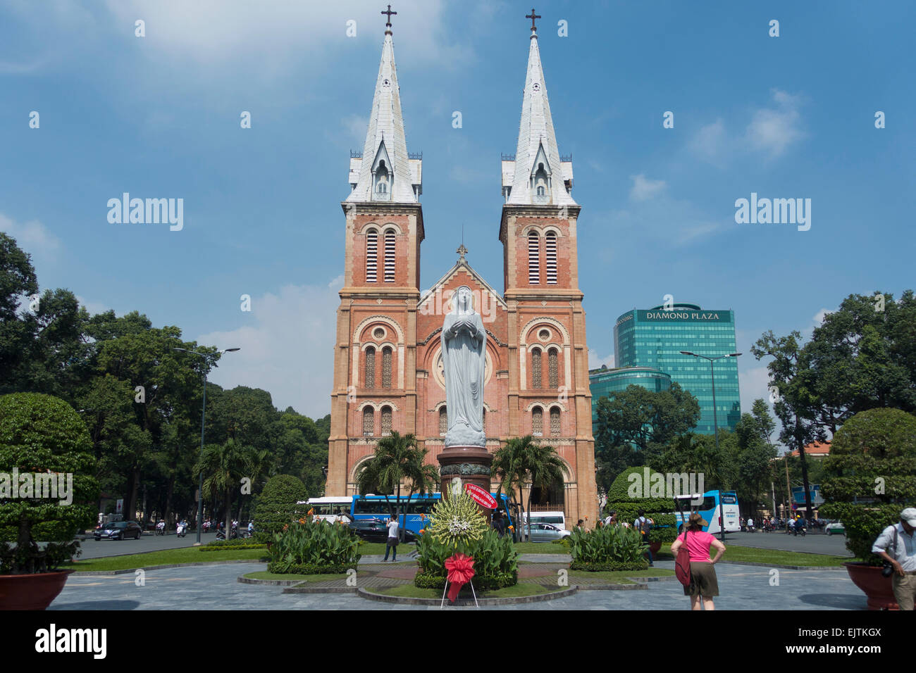 Eglise Notre Dame, Ho Chi Minh City, Vietnam Banque D'Images