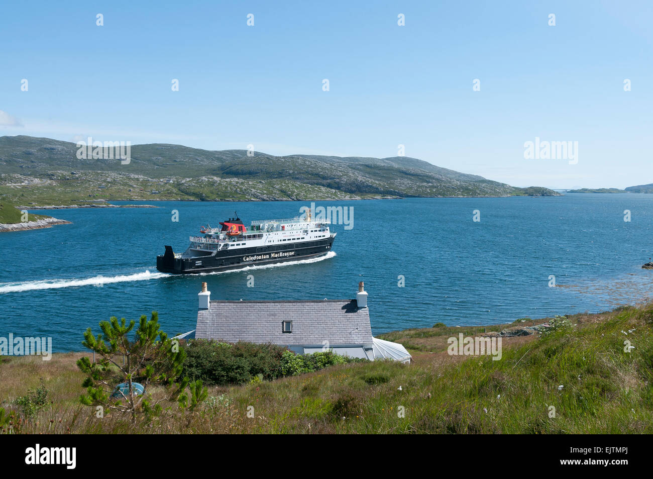Le port ferry de tarbert uig mv hebrides sailing Banque D'Images