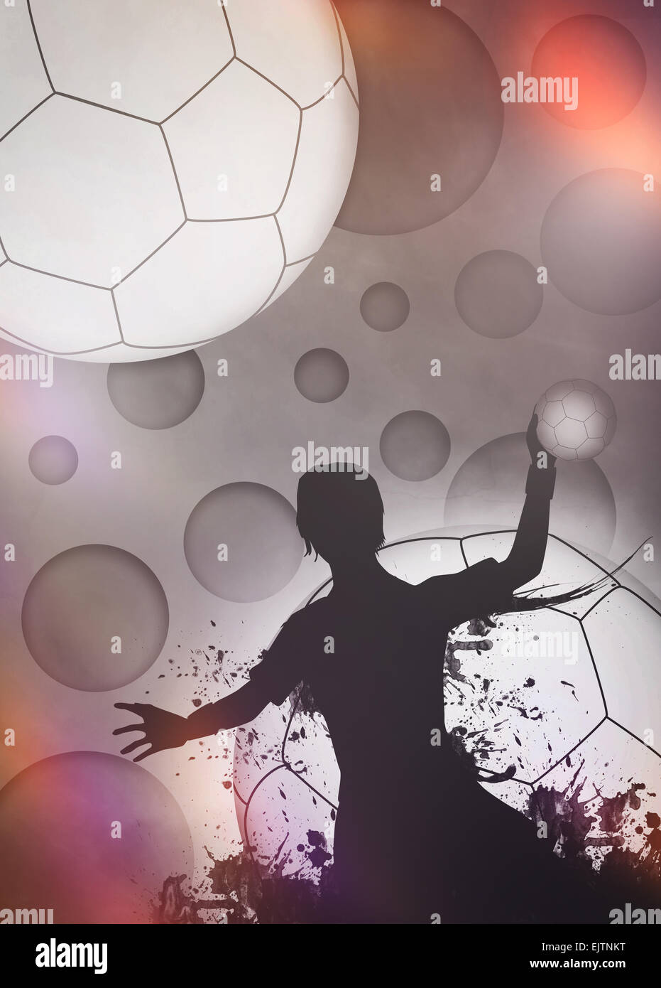 Handball match invitation poster flyer Banque de photographies et d ...