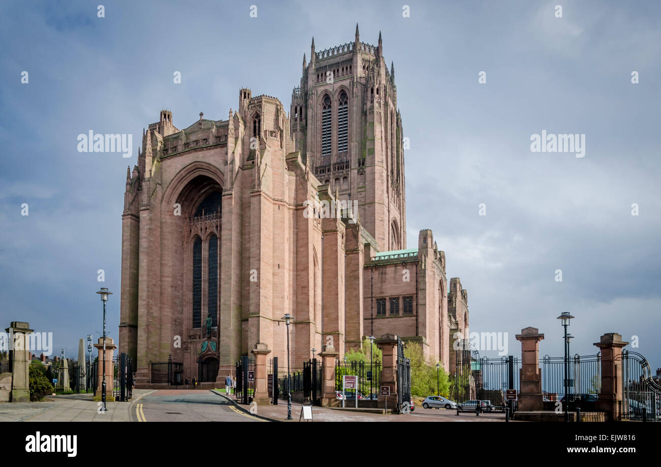 La cathédrale de Liverpool Banque D'Images