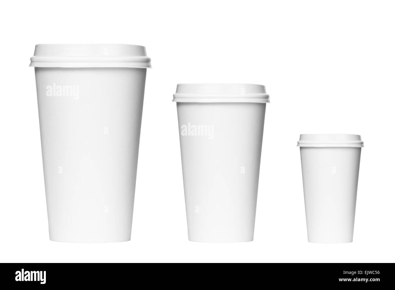 Les tasses de café vides Banque D'Images Les tasses de café vides Banque D'Images