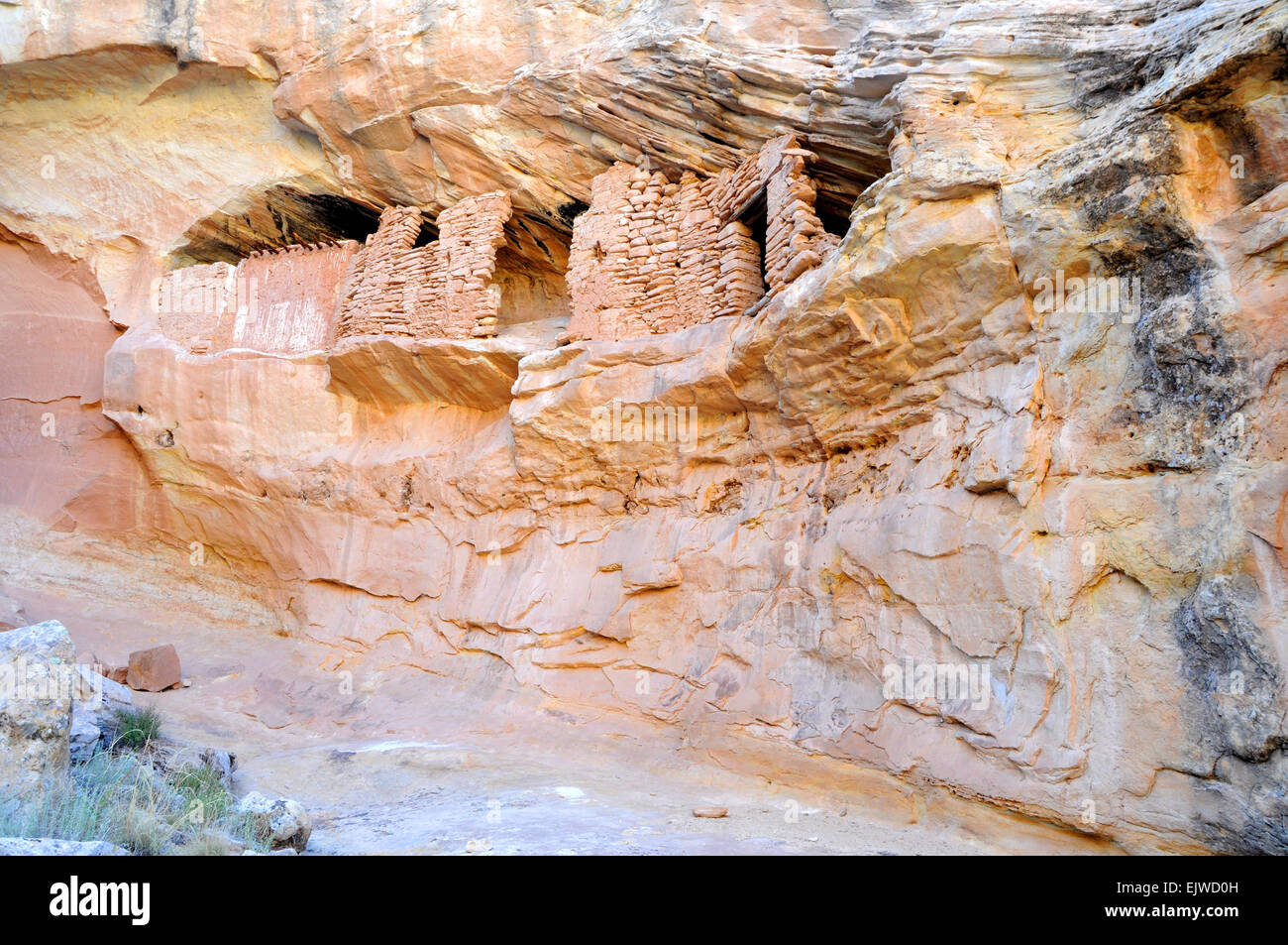 Cible - Bulls Eye ruines Indiennes Anasazi Banque D'Images