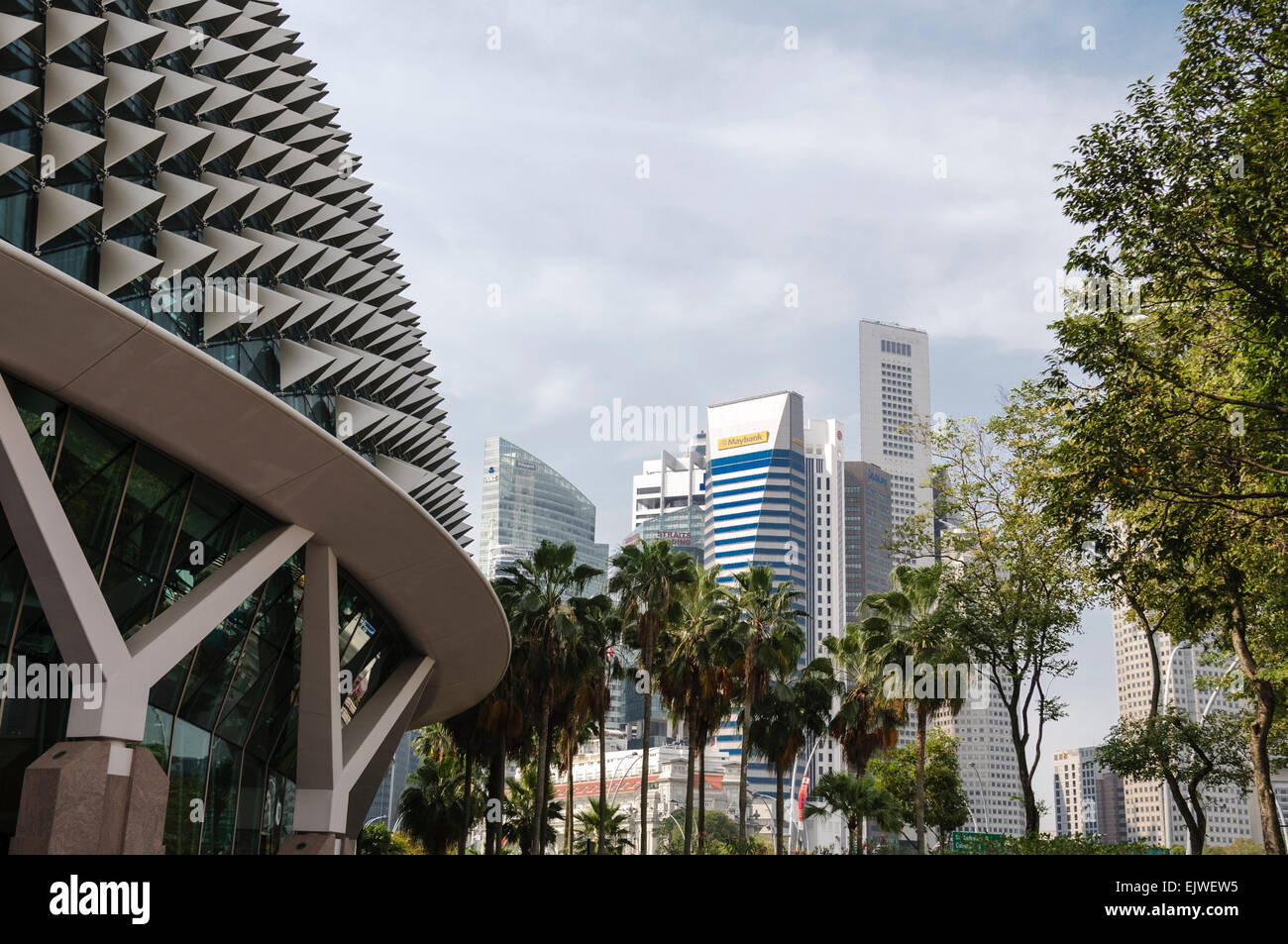 Toits de la ville de Singapour Banque D'Images