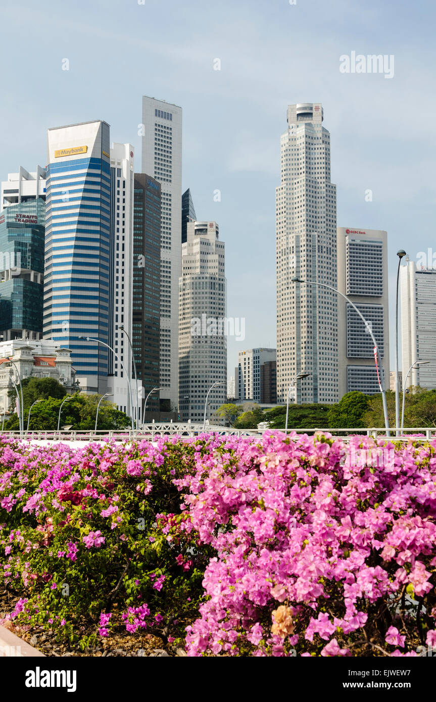 Singapour CDB skyline Banque D'Images