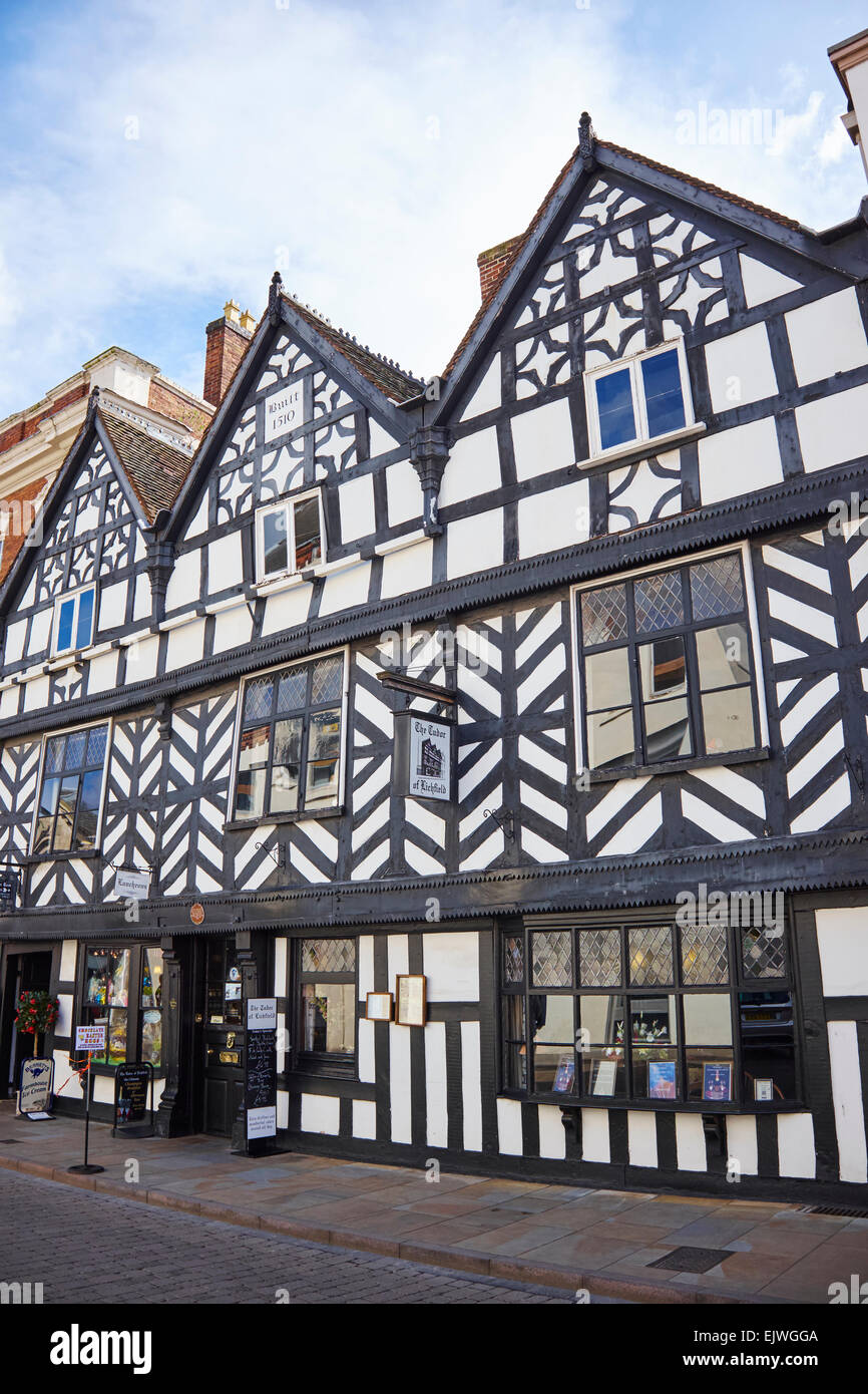 Lichfield House un bâtiment tudor datant de 1510 portait Street Lichfield Staffordshire UK Banque D'Images