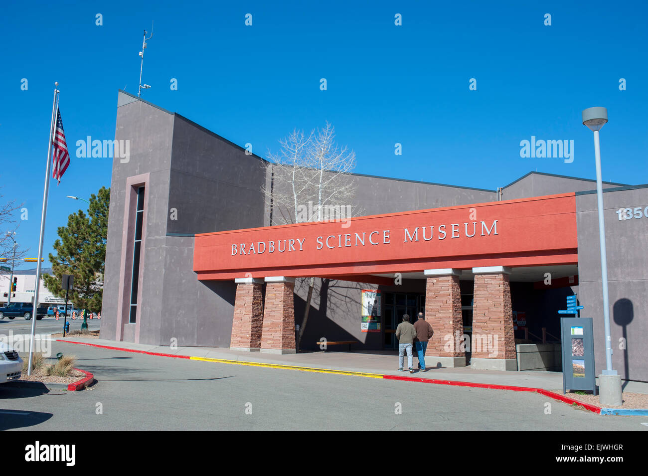 USA New Mexico NM Los Alamos Bradbury Science Museum exterior Banque D'Images