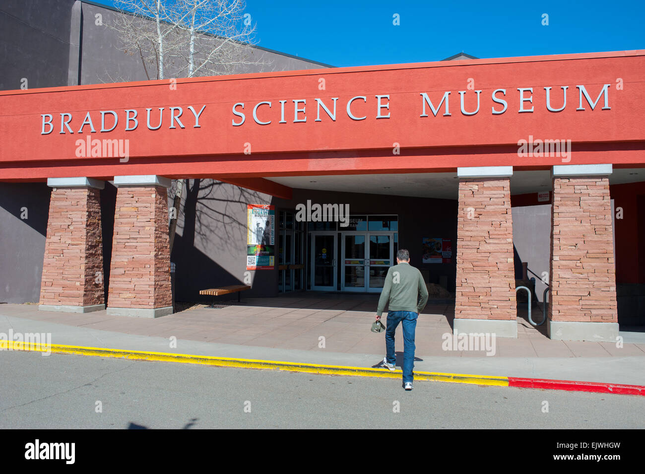 USA New Mexico NM Los Alamos Bradbury Science Museum exterior Banque D'Images
