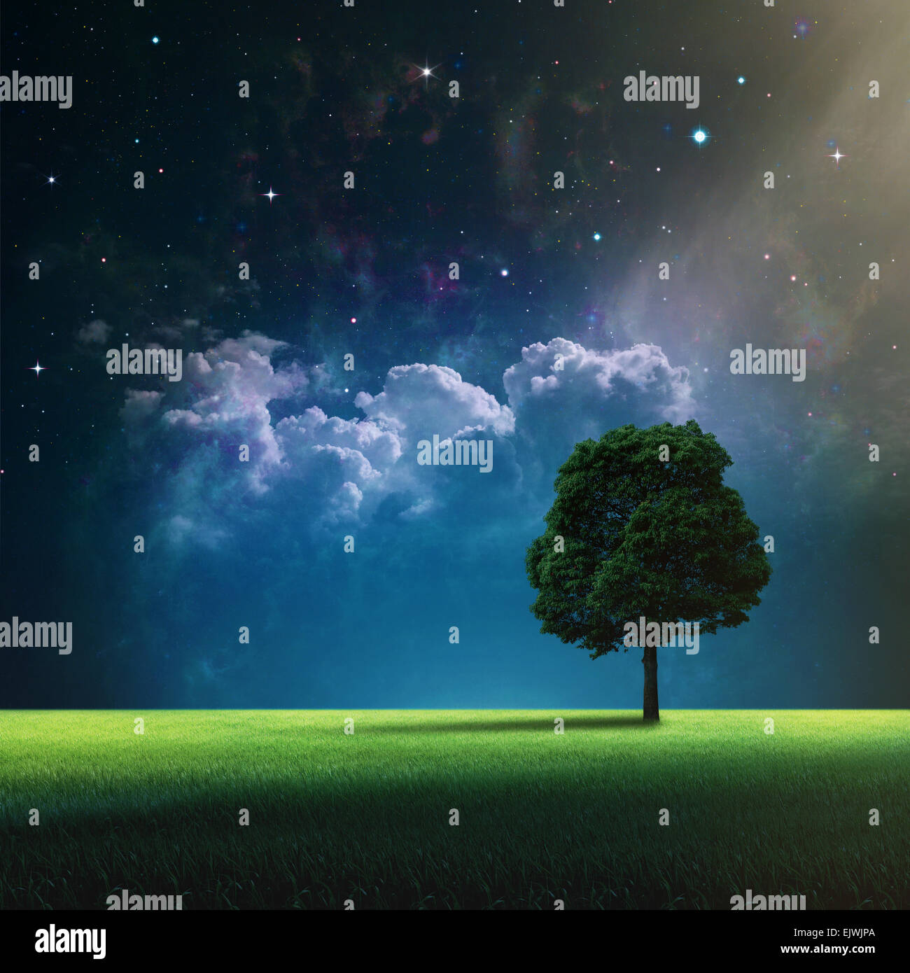 Résumé Les vacances d'arrière-plans pour votre conception. L'imagerie de la NASA utilisé Banque D'Images