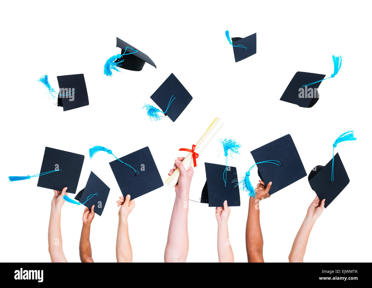 Graduation hats Banque de photographies et d'images à haute résolution -  Alamy