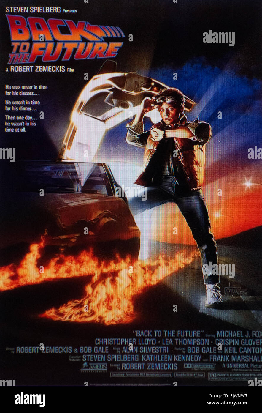 'BACK TO THE FUTURE' Film 1985 Banque D'Images