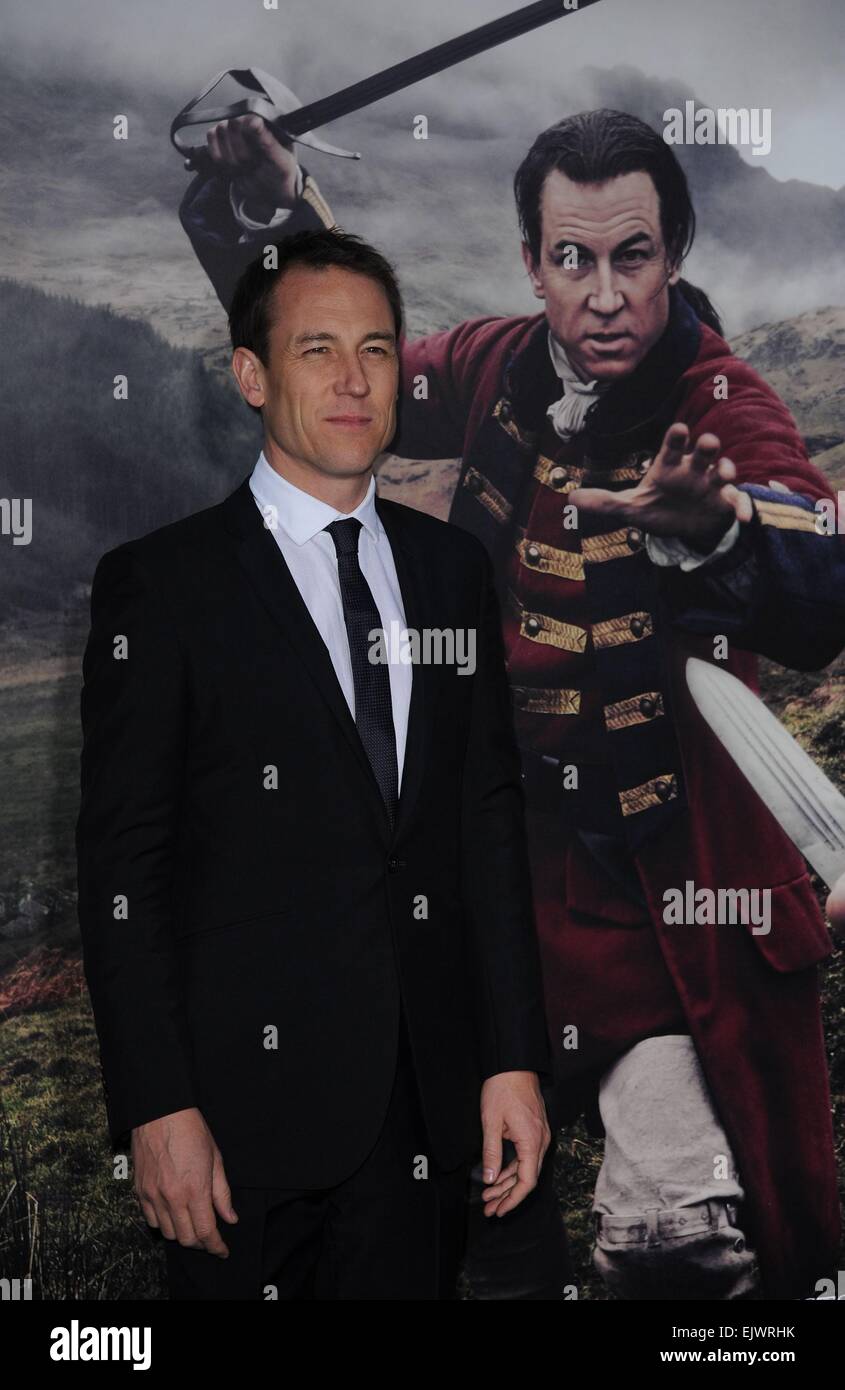New York, NY, USA. 1er avril 2015. Tobias Menzies aux arrivées d'OUTLANDER, Premiere mi-saison Ziegfeld Theatre, New York, NY Avril 1, 2015. Credit : Kristin Callahan/Everett Collection/Alamy Live News Banque D'Images