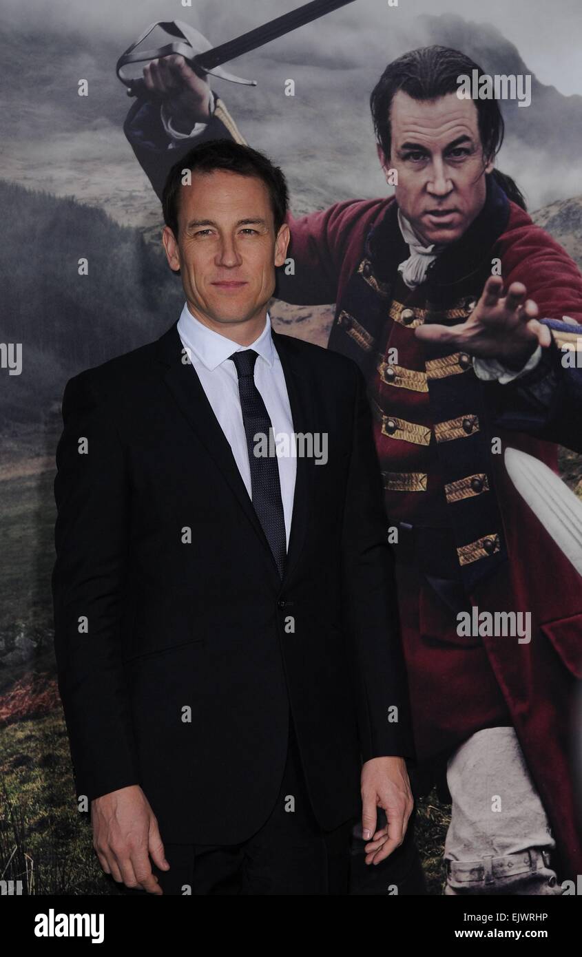 New York, NY, USA. 1er avril 2015. Tobias Menzies aux arrivées d'OUTLANDER, Premiere mi-saison Ziegfeld Theatre, New York, NY Avril 1, 2015. Credit : Kristin Callahan/Everett Collection/Alamy Live News Banque D'Images