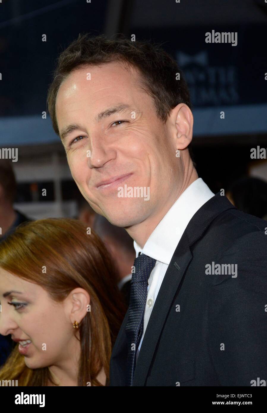 New York, NY, USA. 1er avril 2015. Tobias Menzies aux arrivées d'OUTLANDER, Premiere mi-saison Ziegfeld Theatre, New York, NY Avril 1, 2015. Credit : Derek Storm/Everett Collection/Alamy Live News Banque D'Images