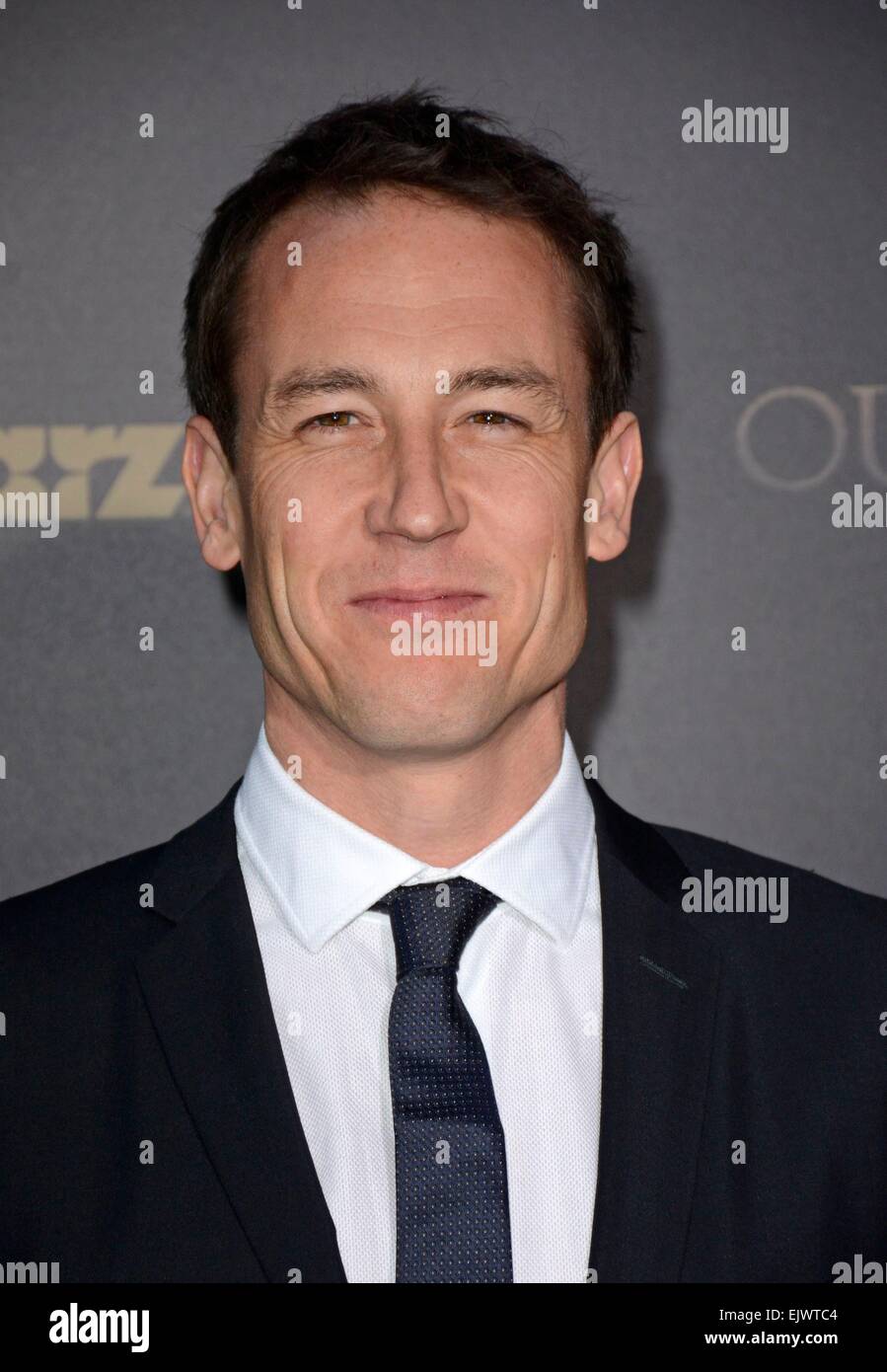 New York, NY, USA. 1er avril 2015. Tobias Menzies aux arrivées d'OUTLANDER, Premiere mi-saison Ziegfeld Theatre, New York, NY Avril 1, 2015. Credit : Derek Storm/Everett Collection/Alamy Live News Banque D'Images