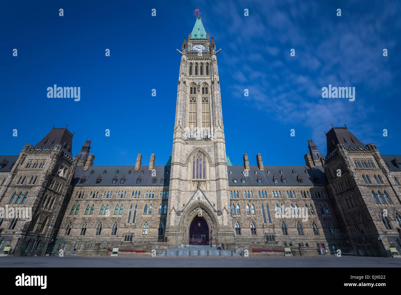 La tour de la paix, de l'Édifice du Centre, Colline du Parlement, Ottawa, Ontario, Canada Banque D'Images