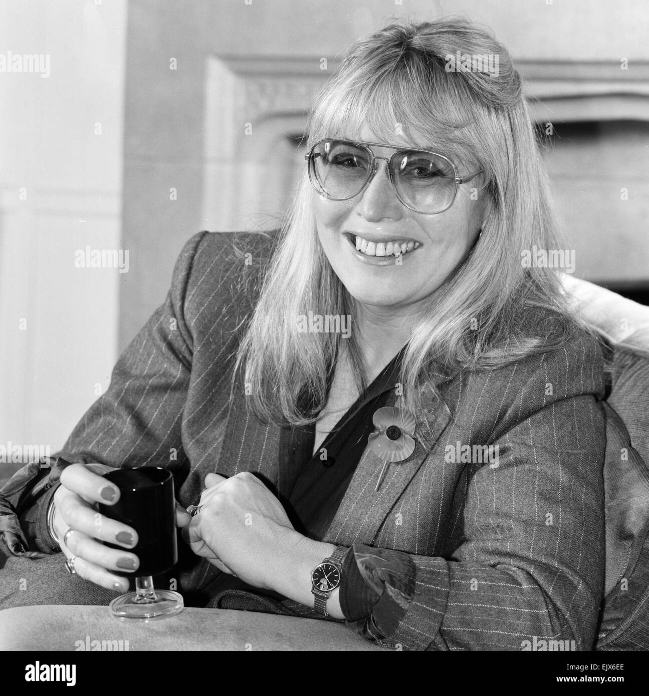 Cynthia Lennon, pose pour les photos, 10 novembre 1984. Banque D'Images