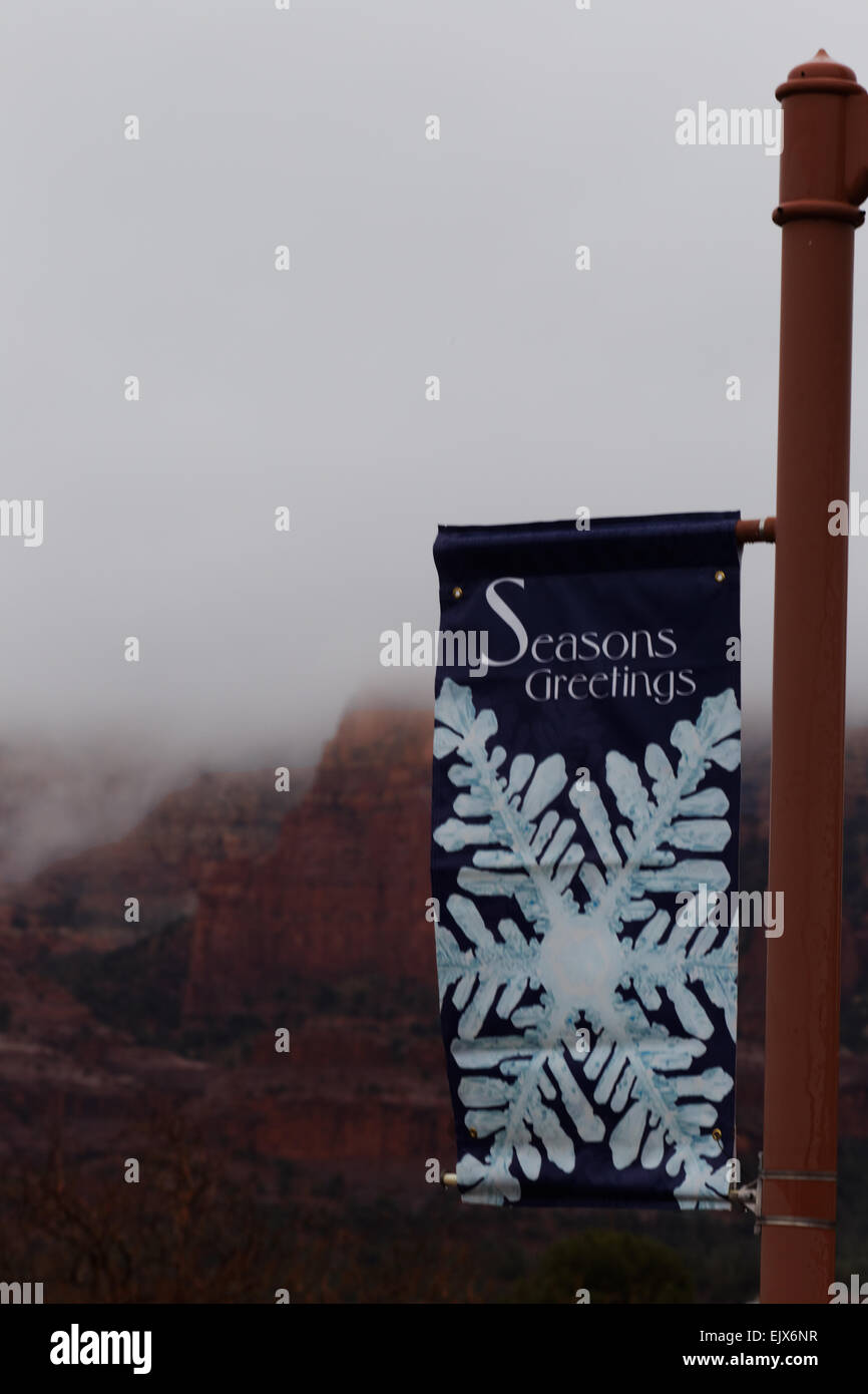 Les meilleurs Vœux de Sedona Banque D'Images