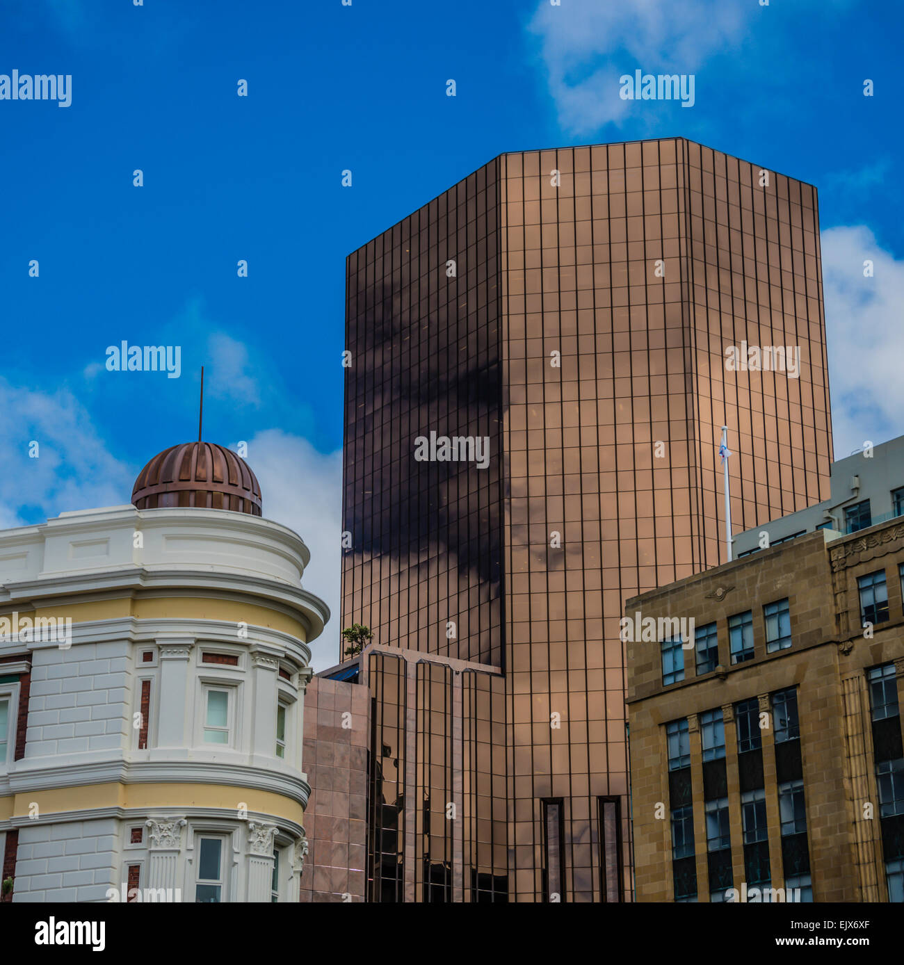 Les styles architecturaux Wellington, Nouvelle-Zélande Banque D'Images