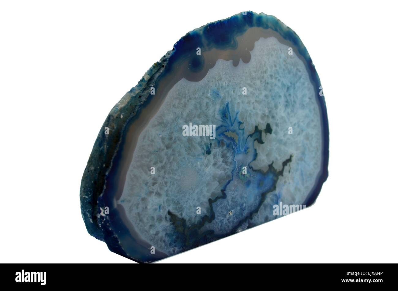 Geode Agate bleue Banque D'Images