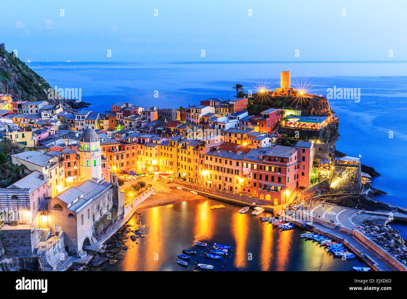 Vernazza village, Parc National des Cinque Terre Banque D'Images