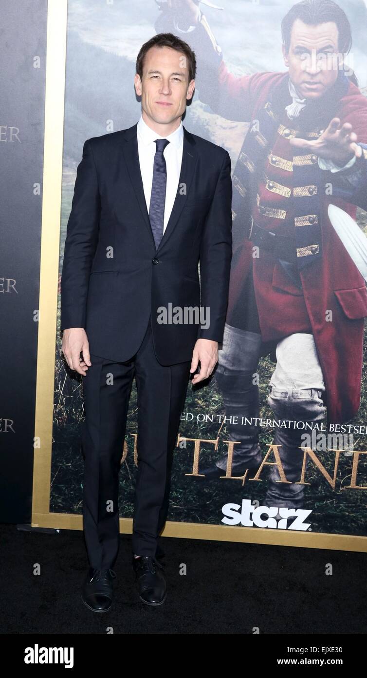 New York, NY, USA. 1er avril 2015. Tobias Menzies aux arrivées d'OUTLANDER, Premiere mi-saison Ziegfeld Theatre, New York, NY Avril 1, 2015. Credit : Everett Collection Inc/Alamy Live News Banque D'Images