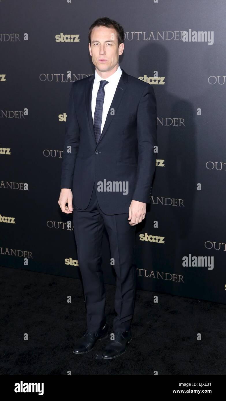 New York, NY, USA. 1er avril 2015. Tobias Menzies aux arrivées d'OUTLANDER, Premiere mi-saison Ziegfeld Theatre, New York, NY Avril 1, 2015. Credit : Everett Collection Inc/Alamy Live News Banque D'Images