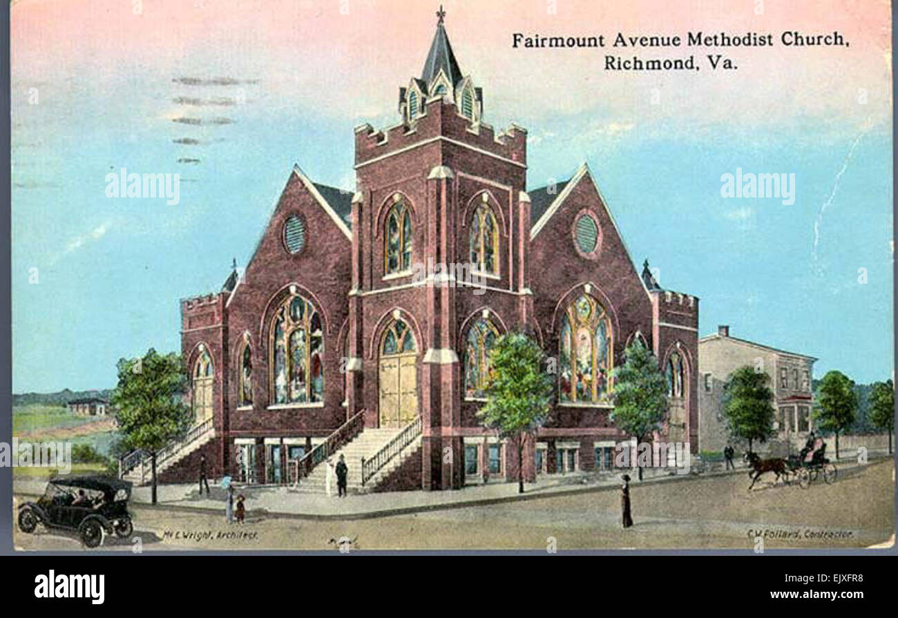 Avenue Fairmount Methodist Church, Richmond, VA Banque D'Images