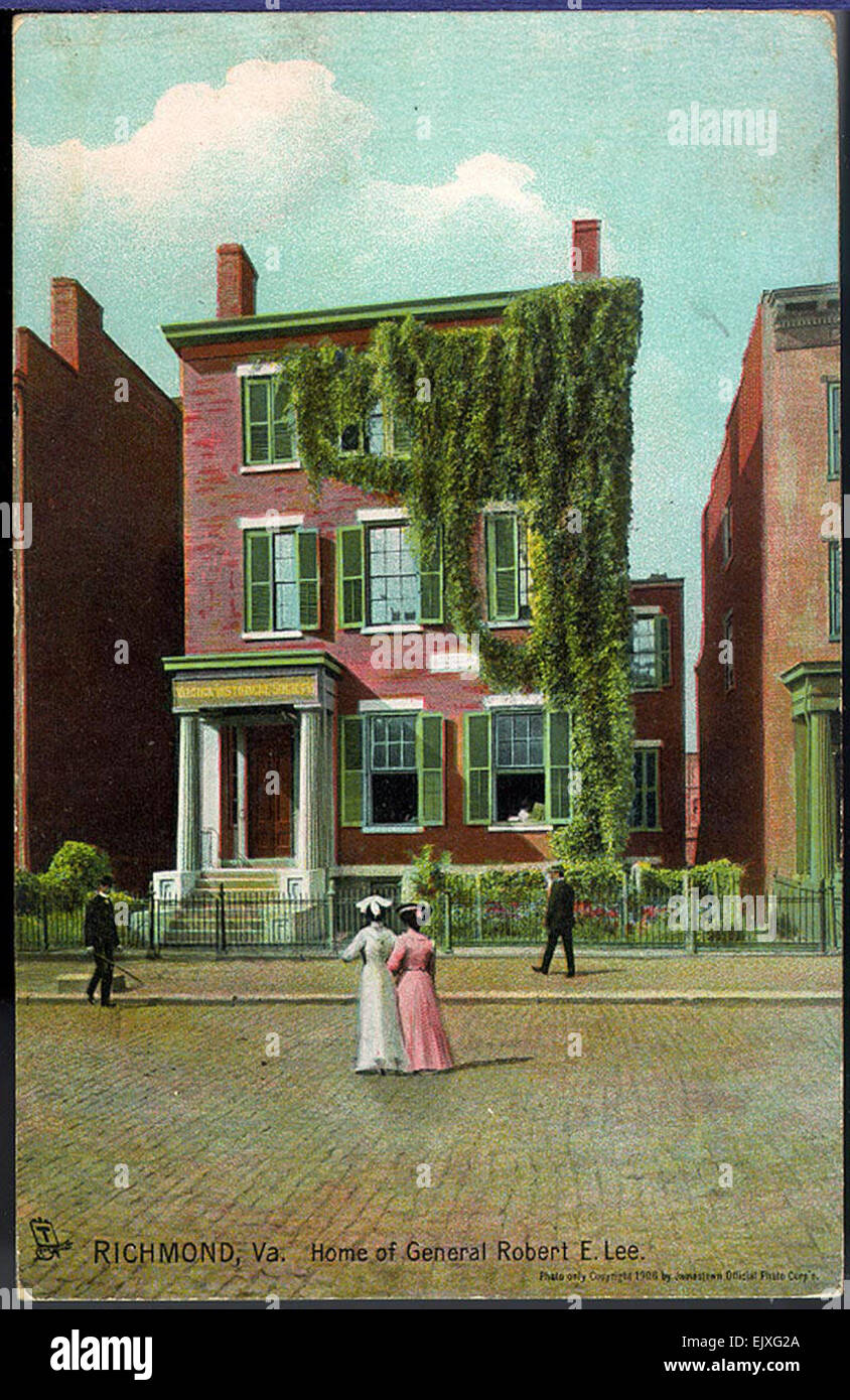 Cette collection de cartes postales anciennes offre un aperçu de Richmond, en Virginie, au début du XXe siècle, avec des représentations de bâtiments et de structures, dont beaucoup n'existent plus ou ont changé. Banque D'Images