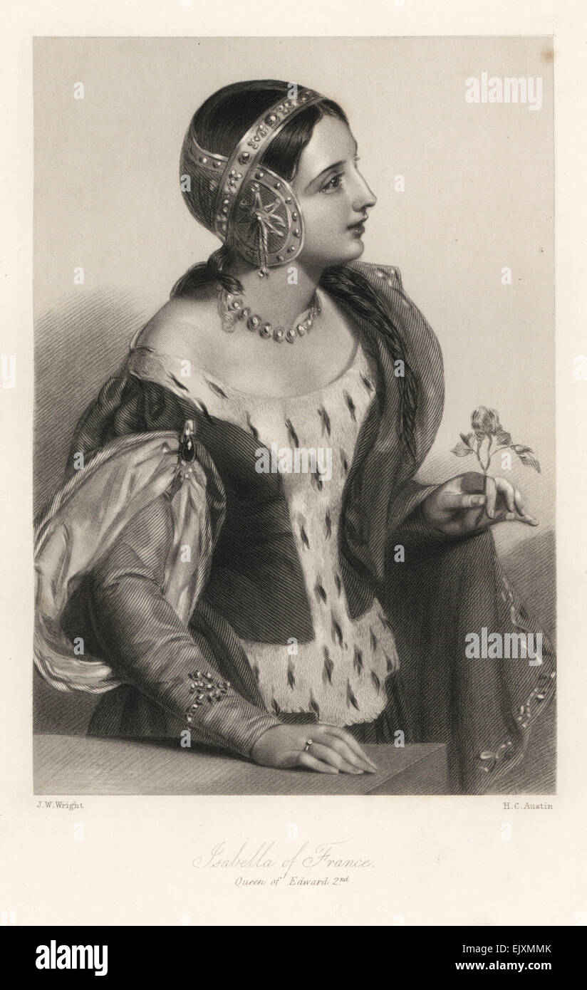 Isabelle de France, reine du Roi Édouard II. Banque D'Images