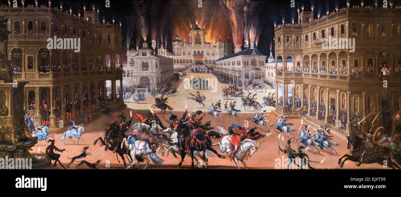 ActiveMuseum 0005978.jpg / le feu, fait partie d'une série de quatre peintures acquises par le Richelieu , Cadinale représentant respectivement les quatre éléments 05/12/2013 - 17e siècle / Collection / Musée actif Banque D'Images
