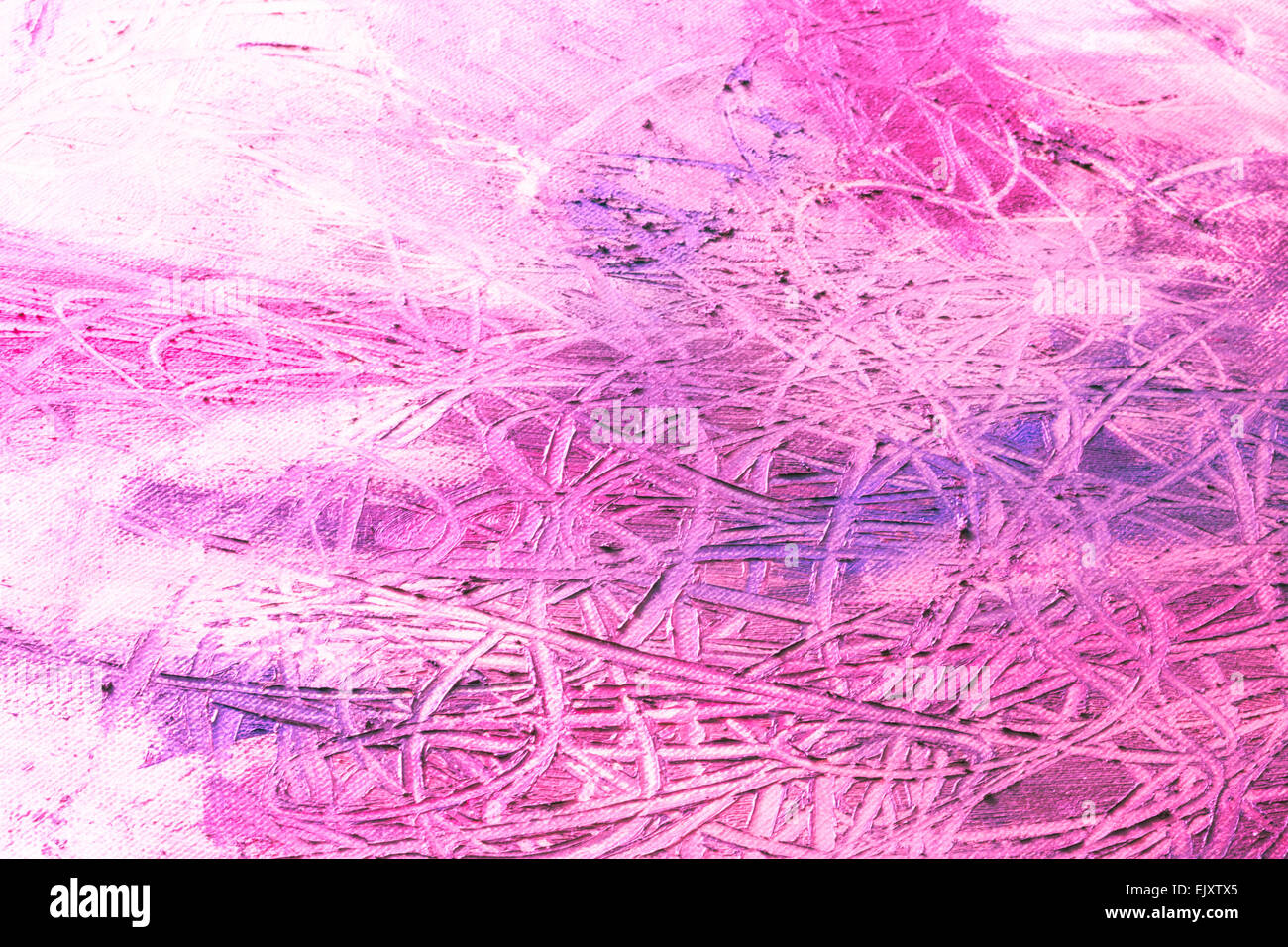 De la peinture abstraite. Mélanger les peintures à l'huile sur toile Banque D'Images